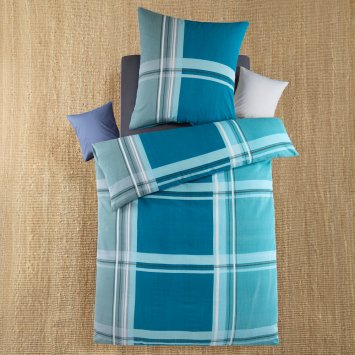 Linge de lit en coton seersucker