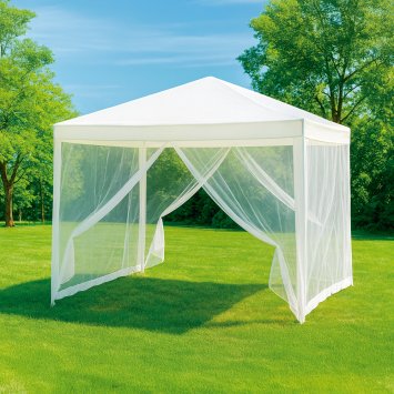 Pavillon de jardin avec moustiquaire intégrée