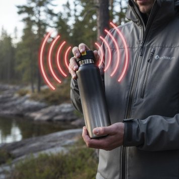 Trinkflasche mit Alarmfunktion