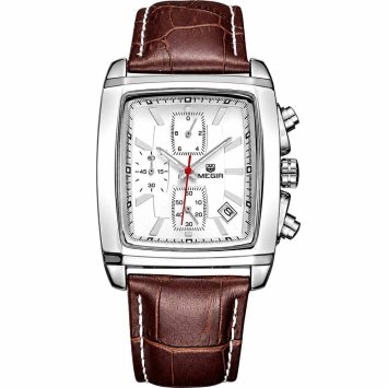 Retro Herrenuhr mit Lederband