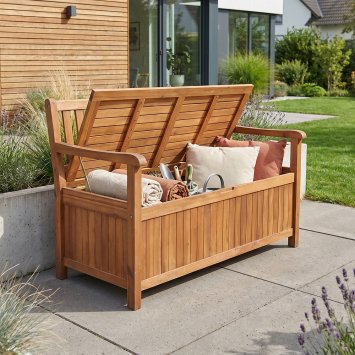 Banc avec espace de rangement