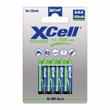 Lot de 4 piles rechargeables Micro/AAA