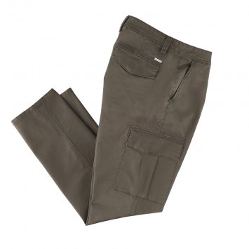 Pantalon cargo en coton stretch