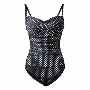 Badeanzug Slim, Tupfendes. L