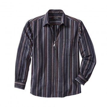 Chemise chenille zippée