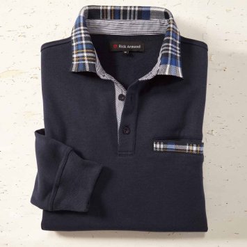 Sweat thermique avec contrastes