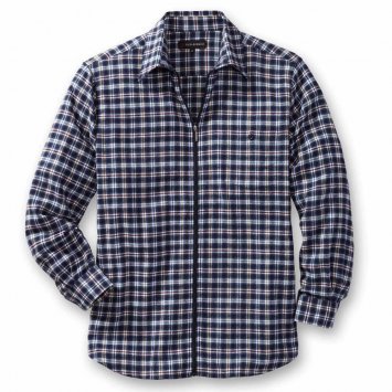 Chemise de flanelle zippée