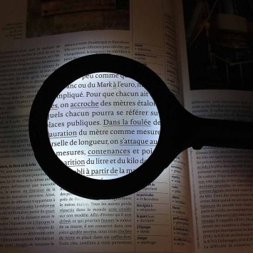 Loupe à main LED