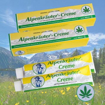 Crème aux plantes alpines et à l'huile de chanvre, Lot de 2
