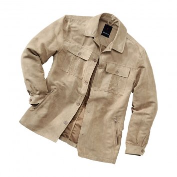 Veste-chemise en microvelours