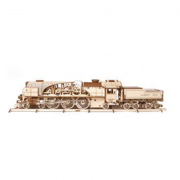 Maquette de bois locomotive et tender