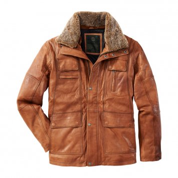 Veste cuir d'agneau haut de gamme