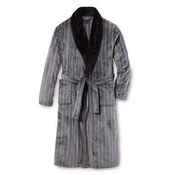 Eleganter Fleece Bademantel
