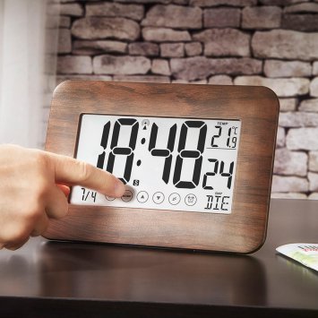Tisch-Funkuhr mit Touchscreen