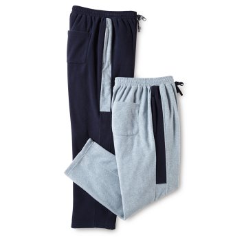 Fleece-Hose mit Kontrasten 2er-Set