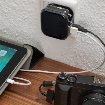 2in1 Kfz-USB-Ladegerät