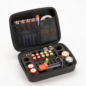 Batterie-Aufbewahrungstasche mit Tester