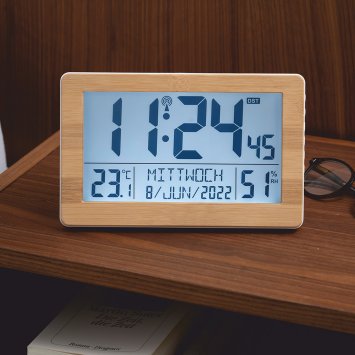 XL-Funkuhr mit Thermo-/Hygrometer