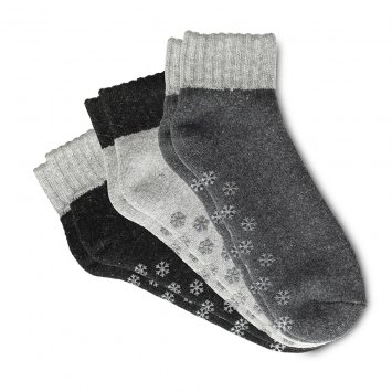 Chaussettes d’intérieur avec alpaga Lot de 3