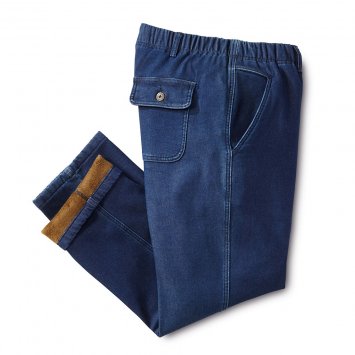 Thermo Jeans, dunkelblau