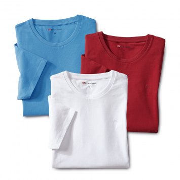 T-Shirt in Stretch-Qualität 3er-Pack