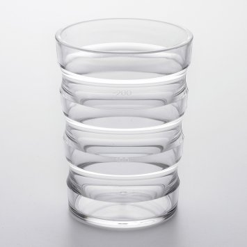 Gobelet rainuré avec 2 couvercles