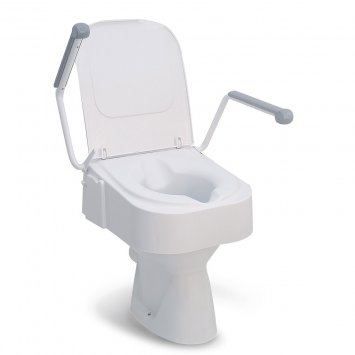 Toilettensitzerhöhung mit Armlehne