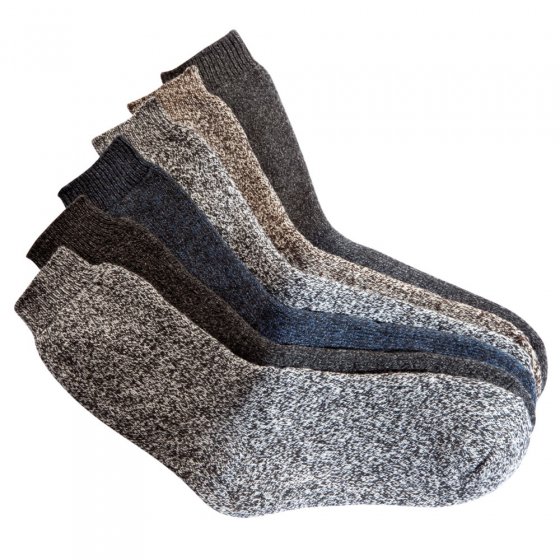 Chaussettes en laine thermo-moulinée 