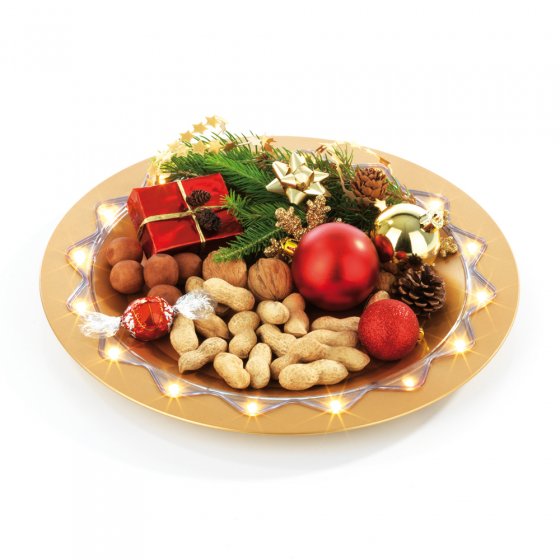 Assiette de Noël à LED 