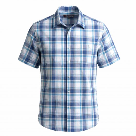 Pflegeleichtes Karohemd 3XL (47/48) | Blau