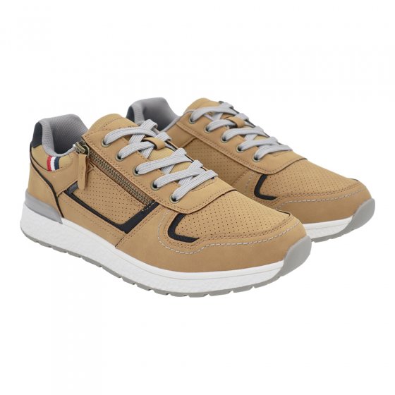 Chaussure à lacets avec fermeture éclair 46 | Beige