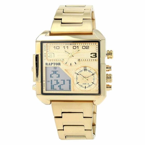 Analog-Digital-Uhr Gold