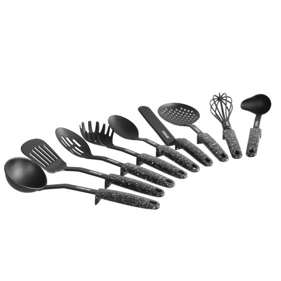 Set d'ustensiles de cuisine Stoneline® avec support 