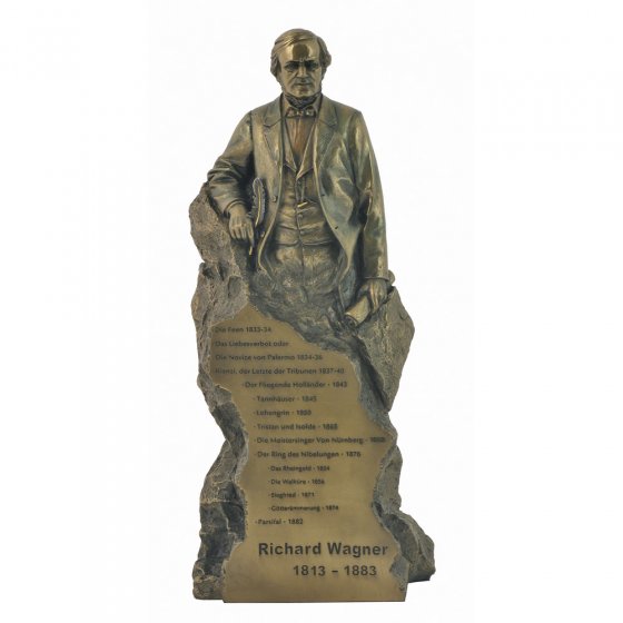 Bronzierte Richard-Wagner- Statuette 