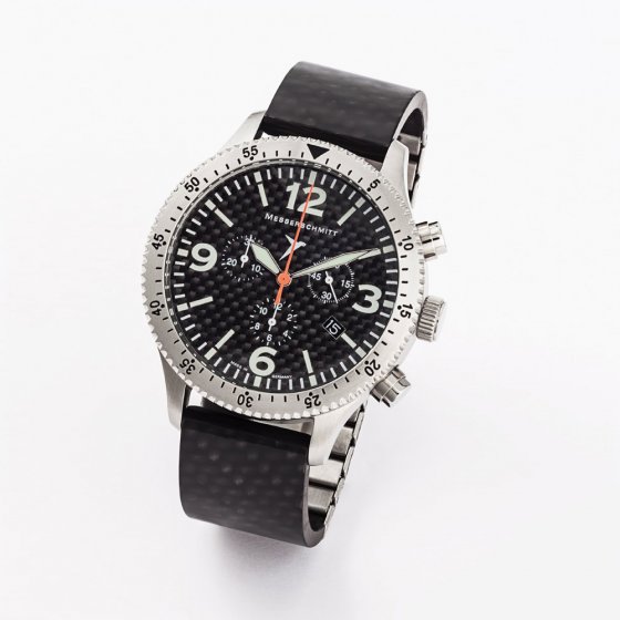 Montre chrono Messerschmitt en carbone 