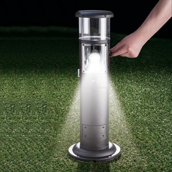 LED-Gartensäule mit Lichtsensor 