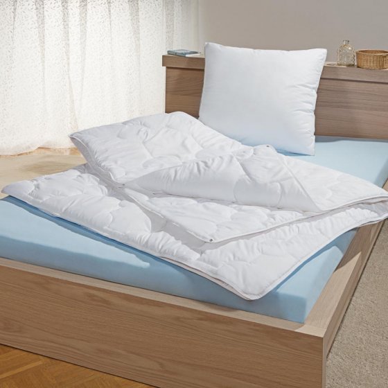 Oreiller en fibre soufflée aspect duvet 