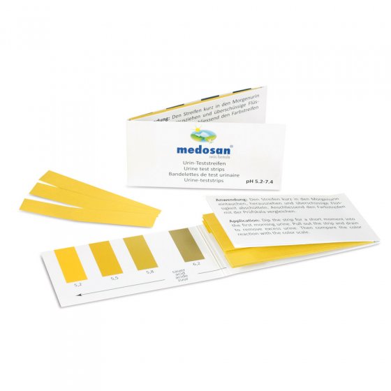 Bandelettes de test du pH urinaire - Lot de 16