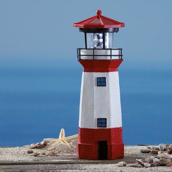 Solar-Leuchtturm mit Leuchtfeuer 