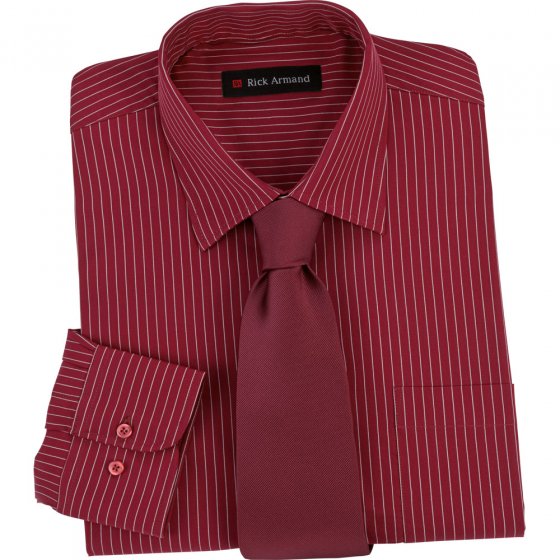 Hemd mit Krawatte,bordeaux,XL XL | Bordeaux
