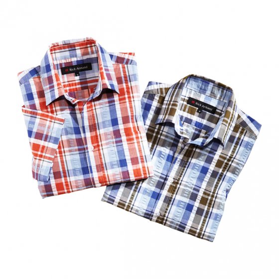 Chemise "Madras" en seersucker Lot de 2 