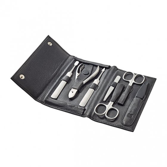 Leder-Maniküre-Etui 7-teilig
