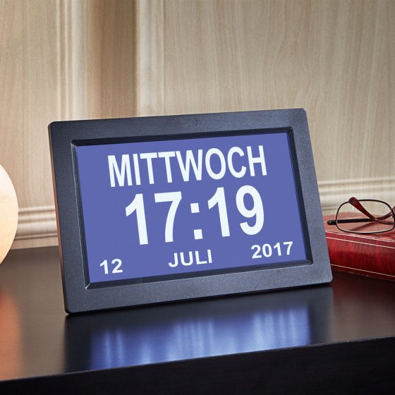 Horloge numérique date jour et heure 
