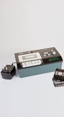 Kassettenrecorder mit Digitalisierer