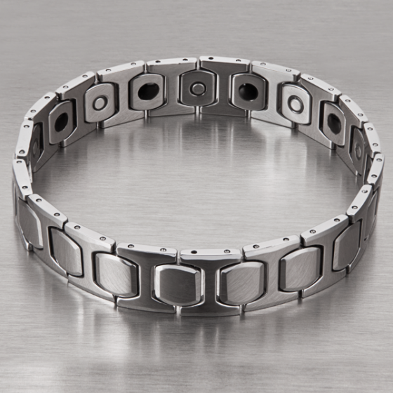 Wolfram Armband mit Magneten 