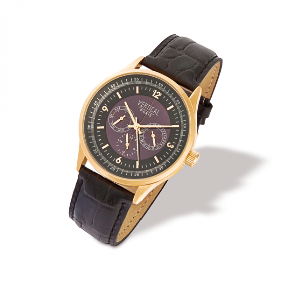 Montre homme solaire « VERTICAL » 