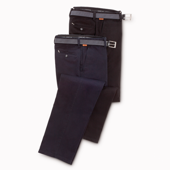 All in One Chino Hose Schwarz 