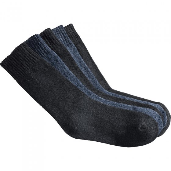 Chaussettes homme en coton mouliné 