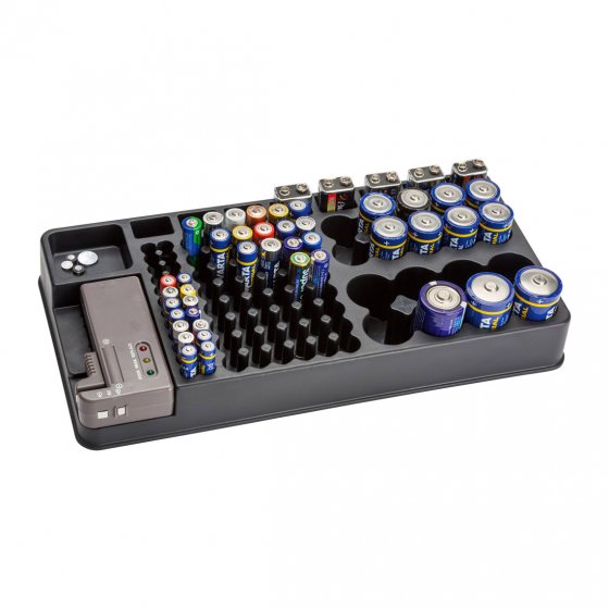 Batterie-Aufbewahrungsbox mit Tester 