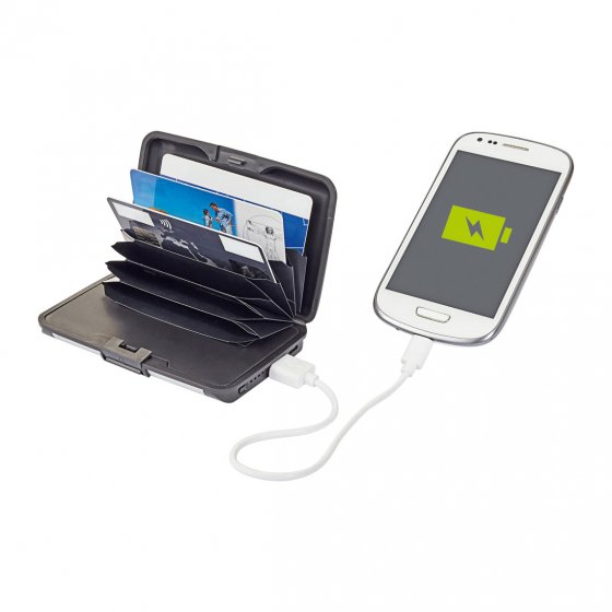 Porte-cartes LED avec station de charge 